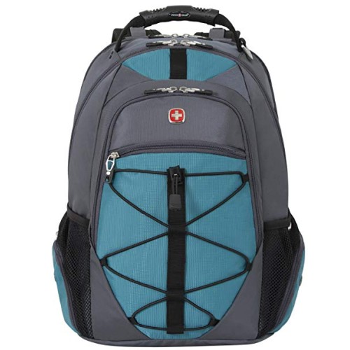 Swiss Gear SA6799 Gray with Teal TSA Friendly ScanSmart Laptop Backpack Fits Most 15 The Computer Store Gda Ltd